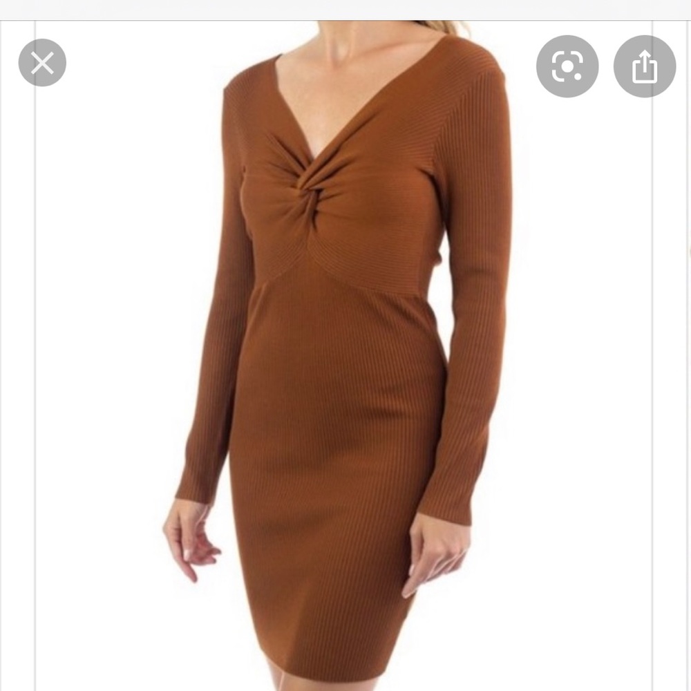 NWOT Iris Stretch Mini Knit Sweater Dress